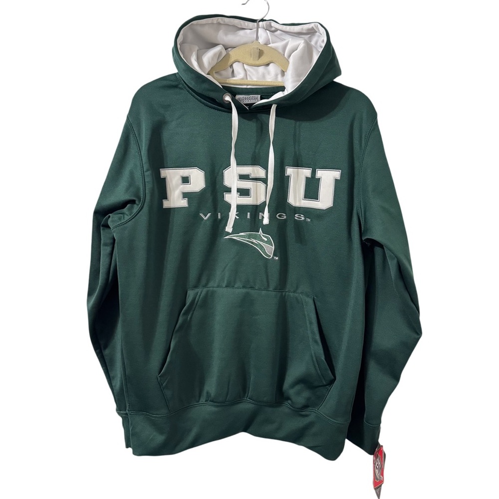Colosseum Mens Green PSU‎ Vikings Logo Pullover Hoodie Medium Portland Oregon